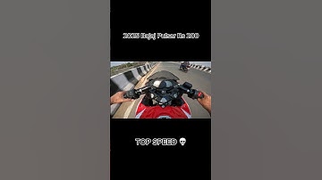 Top Speed 😱Bajaj Pulsar Rs 200 🔥 #shorts #pulsarrs200 #topspeed #youtubeshorts