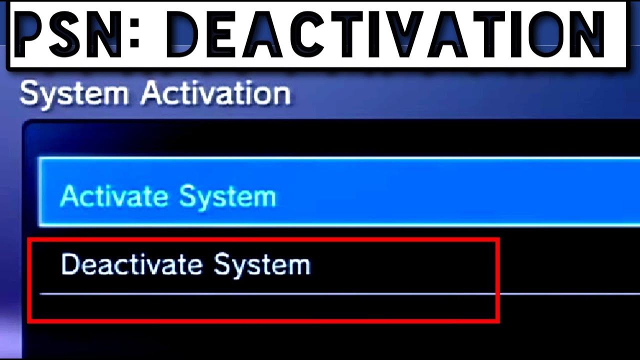 [PS3] Как Деактивировать Учетную Запись? Как Выйти Из ПСН? How to