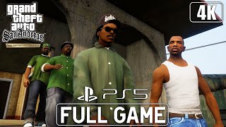Grand Theft Auto San Andreas Definitive Edition Ps5 - Full Game Longplay Walkthrough 4K 60Fps