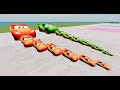 MCQUEEN Ultimate Stair Challenge! #beamngdrive #viral #crashtest
