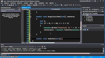Tutorial 14 - Vettori come parametri (C#)