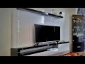 Membuat rak tv gantung  backdrop tv simple minimalist