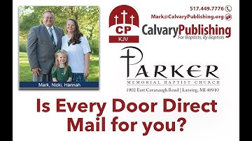 Is EDDM for you? Online Map Tool A video series on (EDDM) presented by Calvary Publishing. Part 2