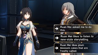 Stelle responses if You trying to spill Ruan Mei's SECRET