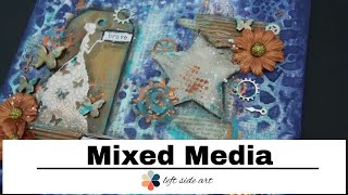 Mixed Media for beginners tutorial - &quot;Brave&quot;