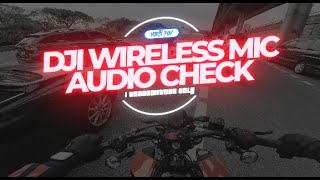 DJI Wireless Mic Audio Check