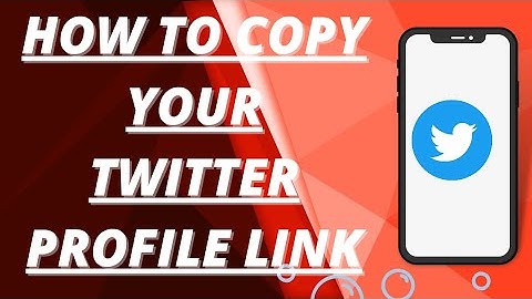 How to copy your twitter profile link.