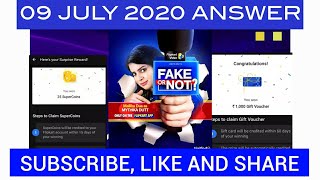 Flipkart Fake or Not Fake Quiz answer today I 9 July 2020 l win gift vouchers and supercoin everyday