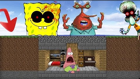 Minecraft Speedrunner VS 3 Hunters - SpongeBob Animation