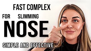 How to Reshape and Slim down fat nose in shape. Nose slimming exercises.