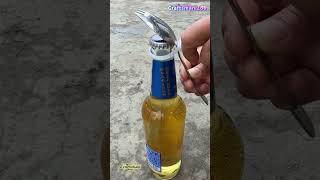 No Bottle Opener? A Spoon &amp; Zip Tie Open the Beer in Seconds!