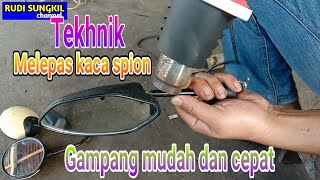 Cara melepas kaca spion SERVIS SPION