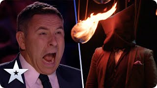 DANGER ALERT! Playing with FIRE: Kevin Quantum's FEARLESS experiment! | Auditions | BGT 2020