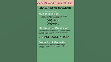 Math Properties of Negation and Proving of Cancellation Property of Addition #fyp #math #foryoupage
