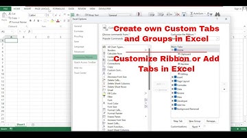 Create own Custom Tabs and Groups in Excel | Customize Ribbon or Add Tabs in Excel