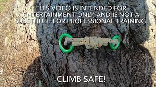 Canopy anchor for SRT / SRS tree climbing technique. Soft 8 canopy anchor. screenshot 3