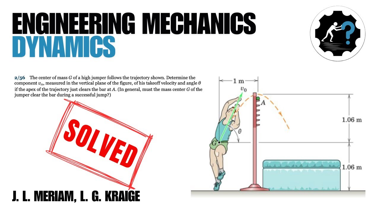 The center of mass G of a high jumper follows the trajectory shown ...
