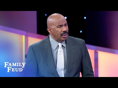 Dirty answer leads to epic steal! | Family Feud