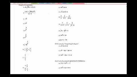 MAT1033 Final Exam Overview VIDEO