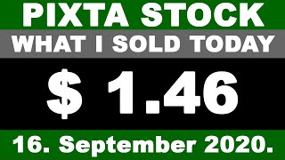PIXTA Stock What I Sold Today 16. September 2020.