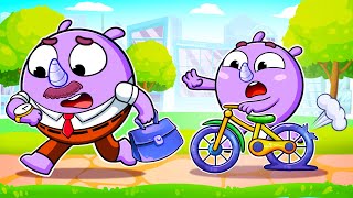 When Dad's Away Song 🚲 | Funny Kids Songs 😻🐨🐰🦁 And Nursery Rhymes by Baby Zoo