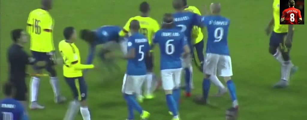 Neymar fight (Brazil vs Columbia post match fight) Copa America.