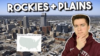 Naming US Cities From Memory | Part 3: Rockies and Plains