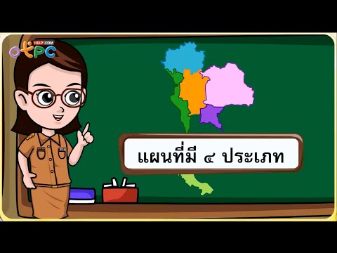 องค์ประกอบของแผน  New  ประเภทของแผนที่ - สื่อการเรียนการสอน สังคม ป.3