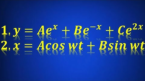 Differential Equations: Elimination of Arbitrary Constants (3 constants)