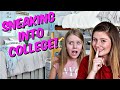 Sneaking into my Sisters College Dorm || Nessa Grace