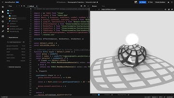 Stereographic Projection - Volumetric light - three.js