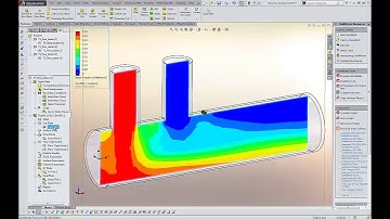 SOLIDWORKS Flow Simulation 2014 CFD Demo – Fluid Mixing Flow Analysis