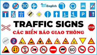 Học từ vựng tiếng anh chủ đề BIỂN BÁO GIAO THÔNG - TRAFFIC SIGNS VOCABULARY | TBA English