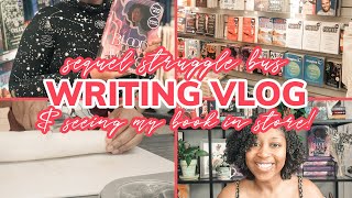 Writing Vlog: The Sequel Struggle Bus & Seeing My Book in a Bookstore for The First Time! [CC]