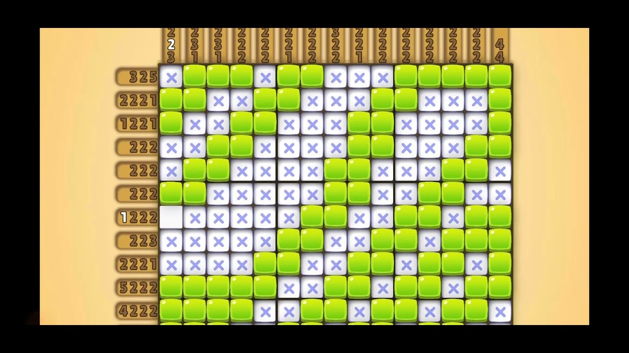 Nono Crossing Level 868 Picture Nonogram - YouTube