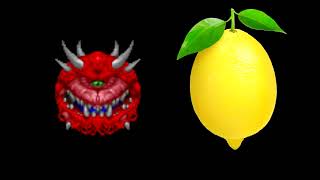 cacodemon eats a lemon and dies