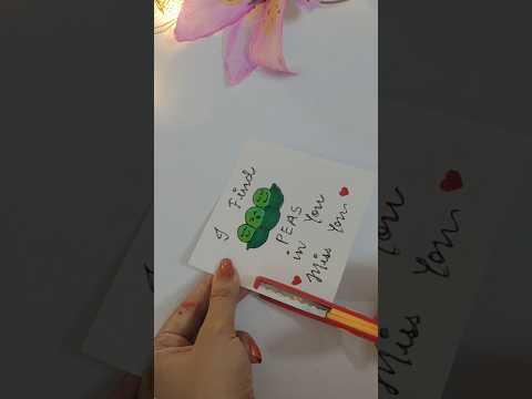 Cute Card Idea #cards #crafts #bestfriendsforever #cardsideas #cardsmaking