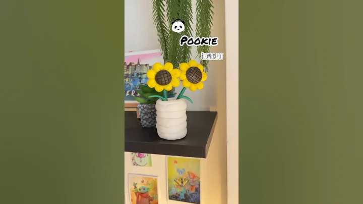 DIY sunflower 🌻 pot | Handmade clay art 💕✨ | Cold porcelain clay art diy #clayart #cuteclay