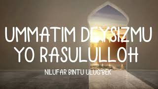 O'zbekcha Nashida! | Ummatim deysizmu... Ya Rosululloh! - Nilufar bintu Ulug‘bek (Matn/Lyrics)