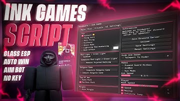 Ink Game Script 2025 NO KEY | Auto Win Every Game, Glass ESP, Auto Dalgona & Kill Aura (PC & Mobile)