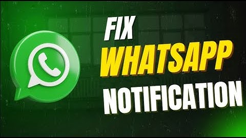 How To Fix WhatsApp Notifications Not Working 2025! [Home Screen & Status Bar]