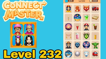 Connect master match puzzle level 232 solution walkthrough 