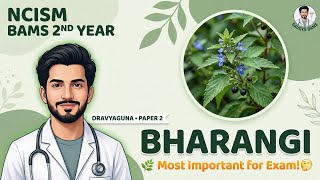 Bharangi Clerodendrum Serratum Dravyaguna Vigyan Paper 2 Ncism Bams 2Nd Year Saurya Bams