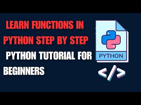 Python Learn Function Step By Step | Python Tutorial For Beginners