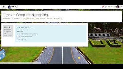 How to attempt quiz on LMS for IUB students Complete Procedure