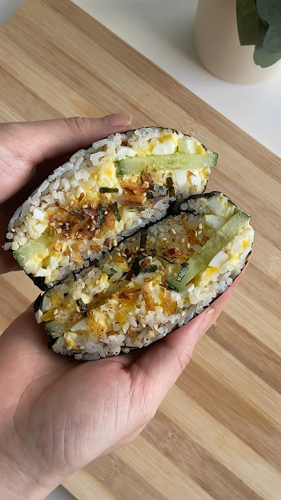 ๐ Egg Onigiri #healthyrecipes #easyrecipe #onigiri #mealprep #asmrfood