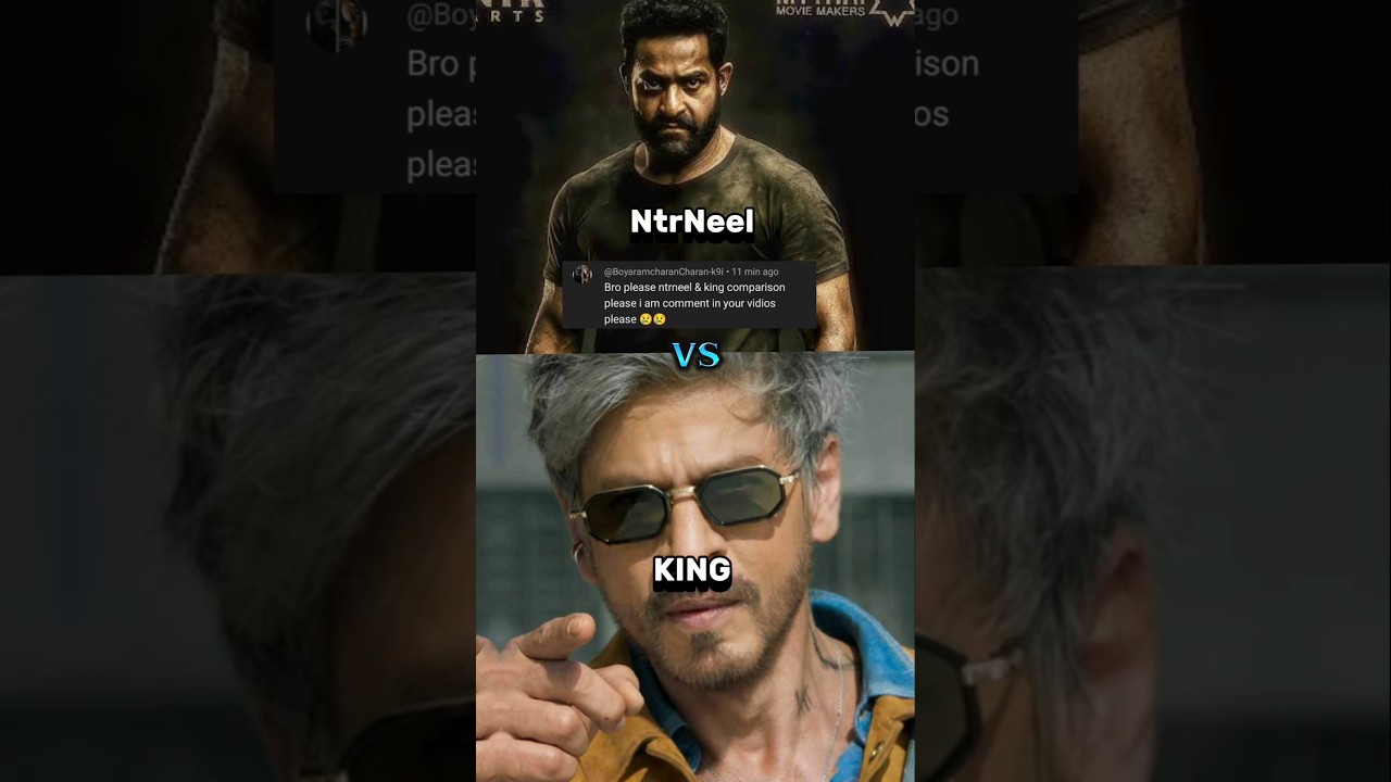 NtrNeel vs King comparison 🦖🥶#shorts#viral#trending#ntrneel#king#srk#jrntr