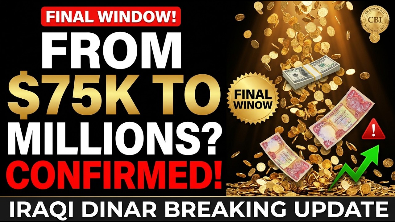 Iraqi Dinar Breaking Update – Final Window Confirmed… From $75K to ...