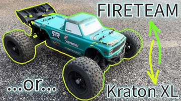 ARRMA Fireteam Conversion (Kraton XL FRAUD?) - Testing M2C +10mm Axels (fully loaded)