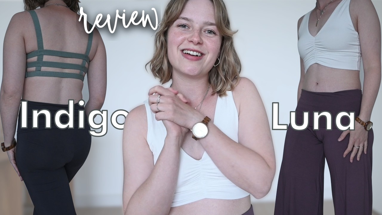 Indigo Luna try on & review | ethical yoga wear - YouTube